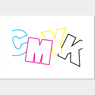 CMYK Letters Posters and Art